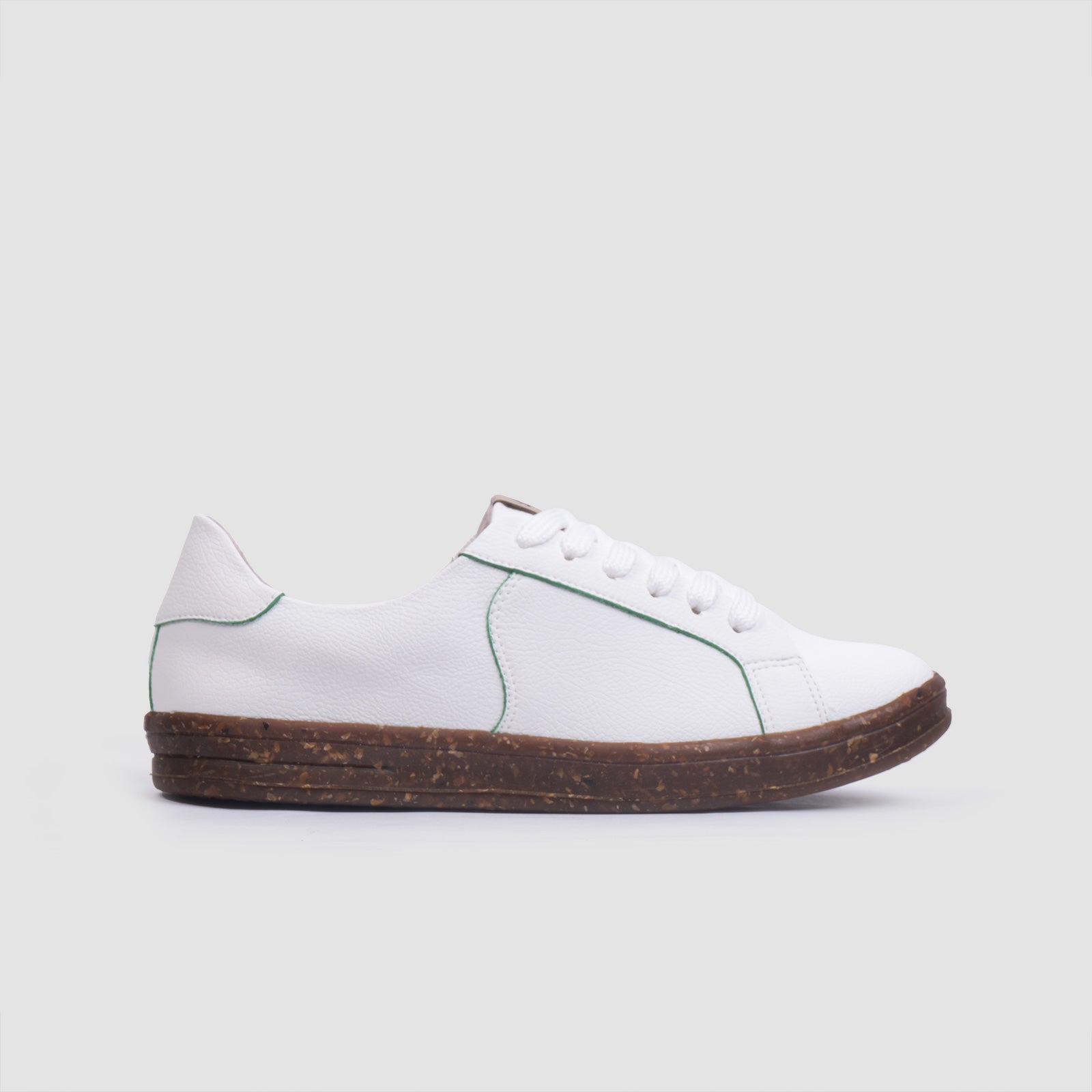 Tenis Raices Blanco cantos verde